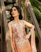 ASIFA NABEEL CHIFFON DUPATTA  Lawn 3 Pcs
