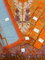 ASIFA NABEEL CHIFFON DUPATTA  Lawn 3 Pcs