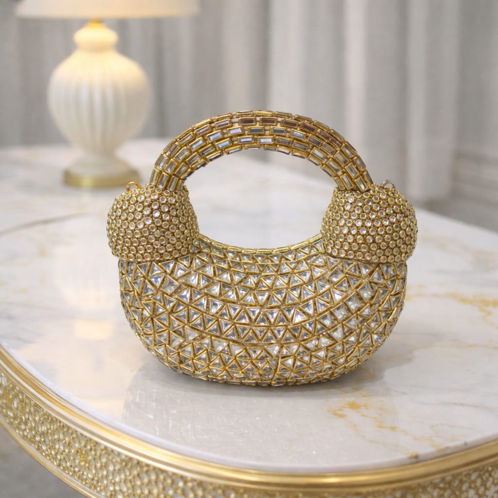 New Trending Mini Kundan Clutches