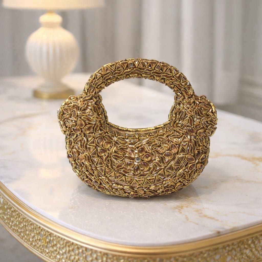 New Trending Mini Kundan Clutches