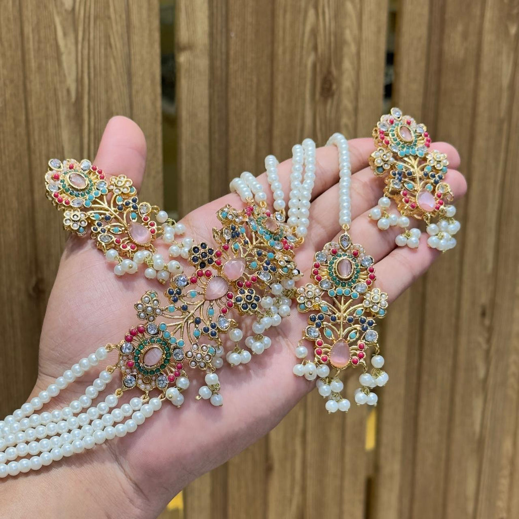 Noratan Choker Earrings Teeka