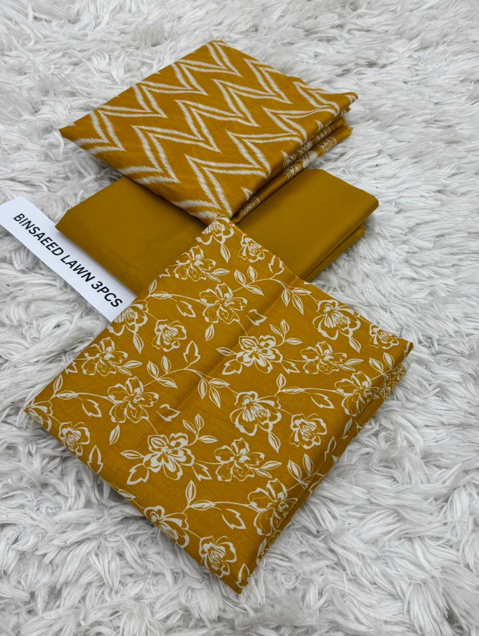 BIN SAEED Lawn Collection 3 Pcs