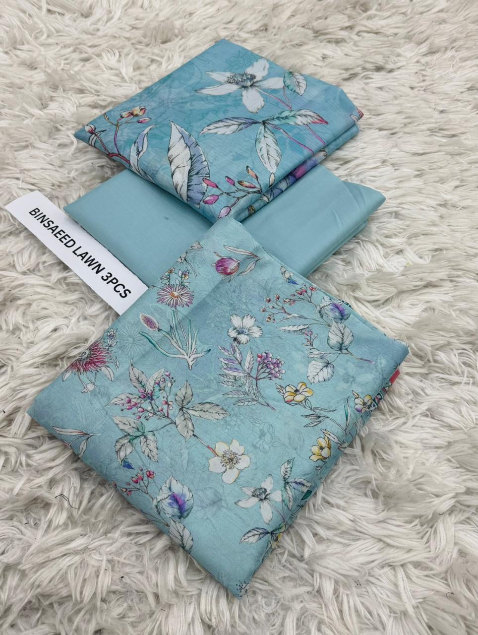 BIN SAEED Lawn Collection 3 Pcs