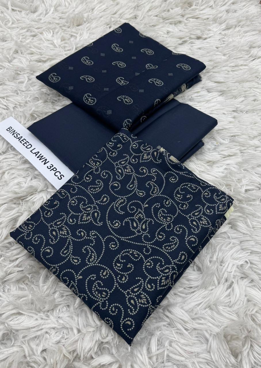 BIN SAEED Lawn Collection 3 Pcs