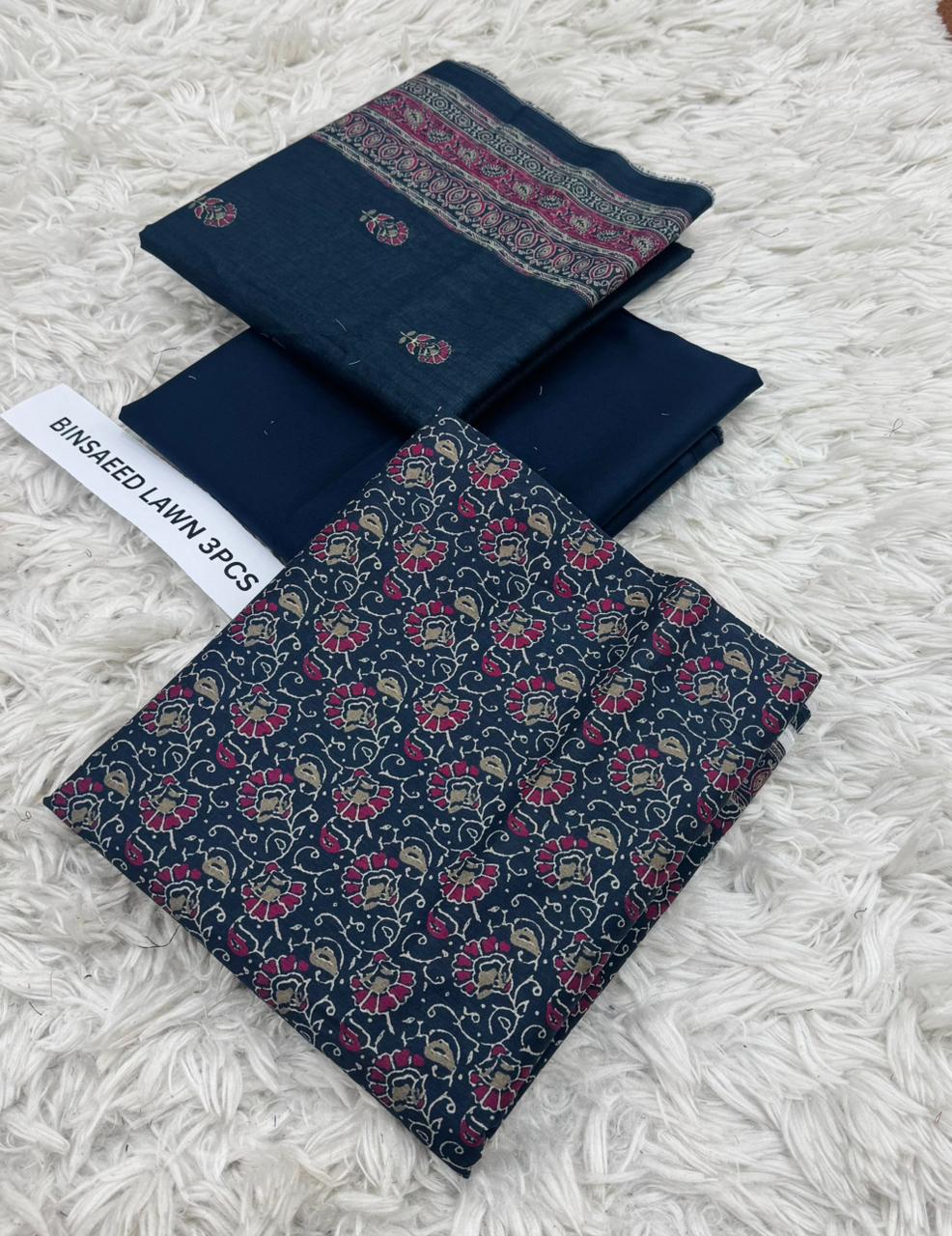 BIN SAEED Lawn Collection 3 Pcs