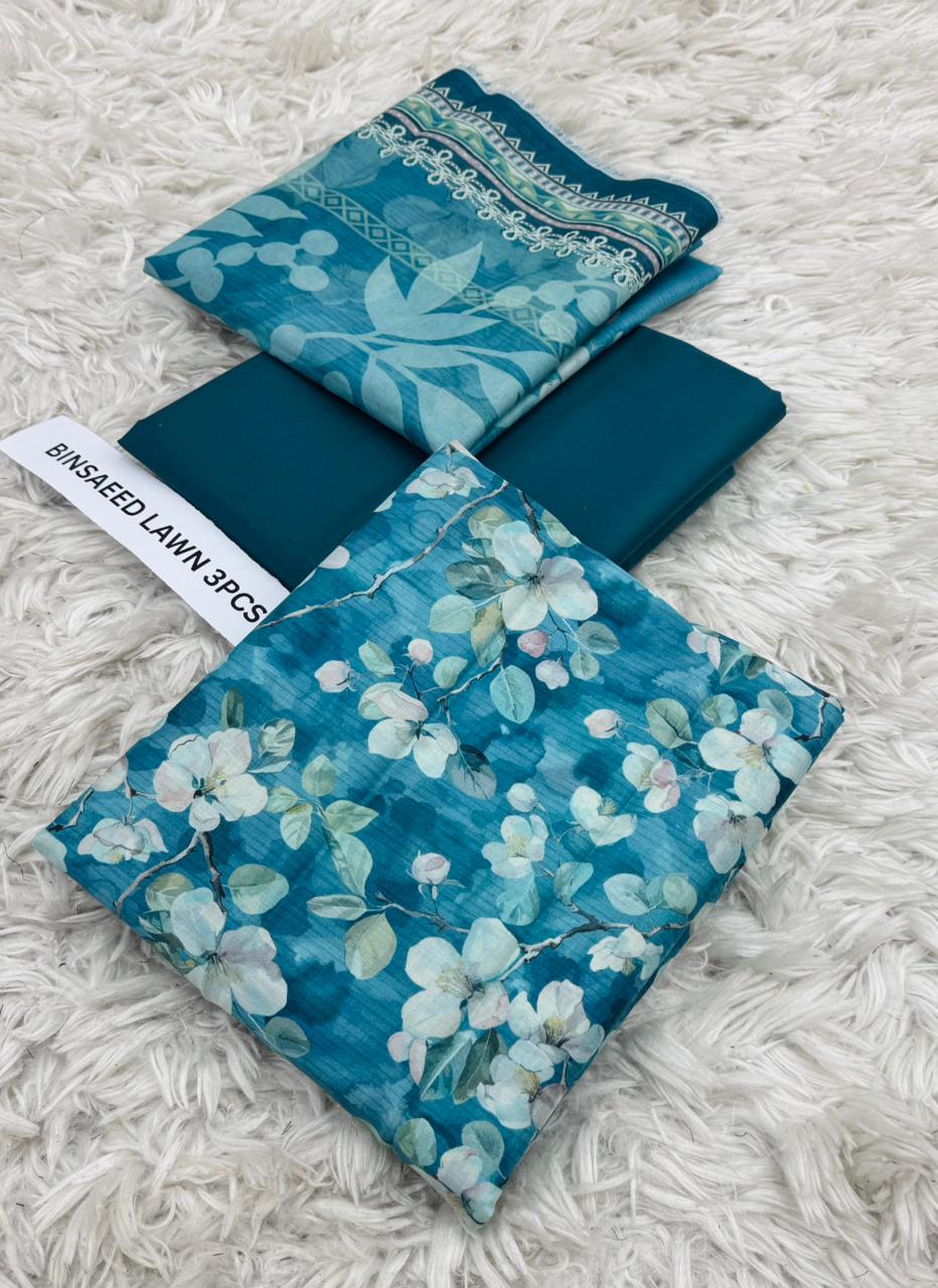 BIN SAEED Lawn Collection 3 Pcs