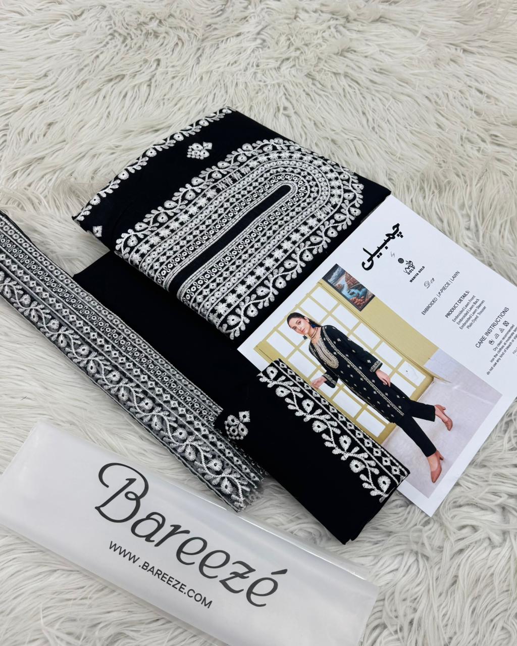 Bareeze Chambeli   PURE LAWN Collection 2 Pcs