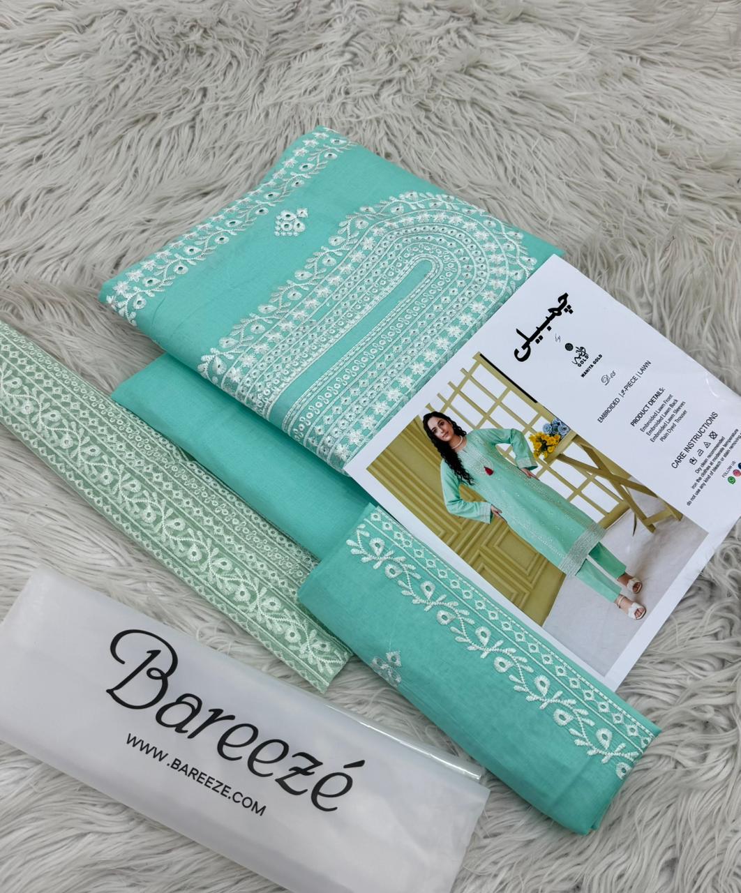 Bareeze Chambeli   PURE LAWN Collection 2 Pcs