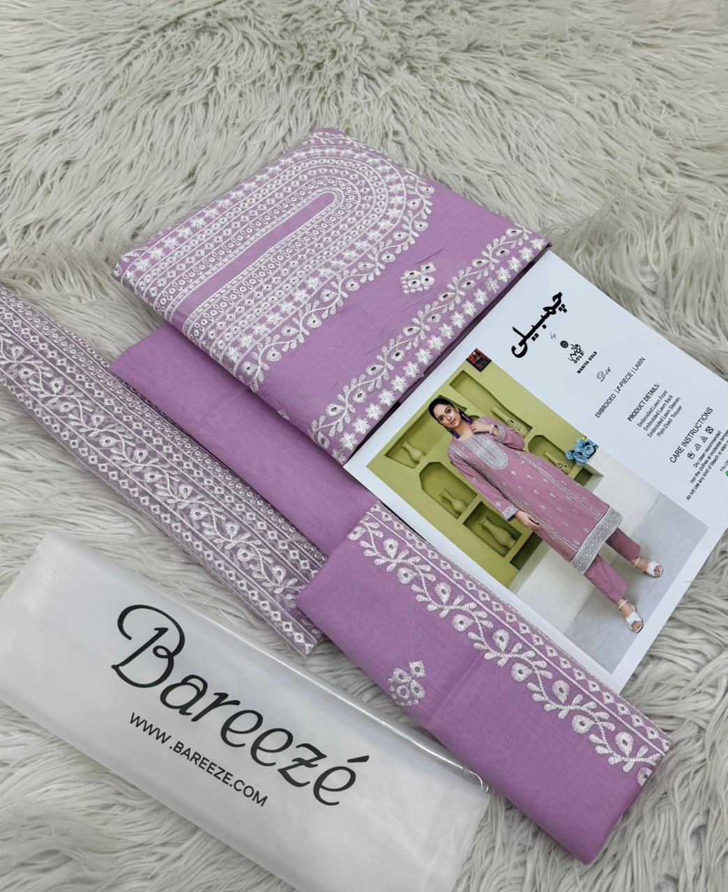 Bareeze Chambeli   PURE LAWN Collection 2 Pcs