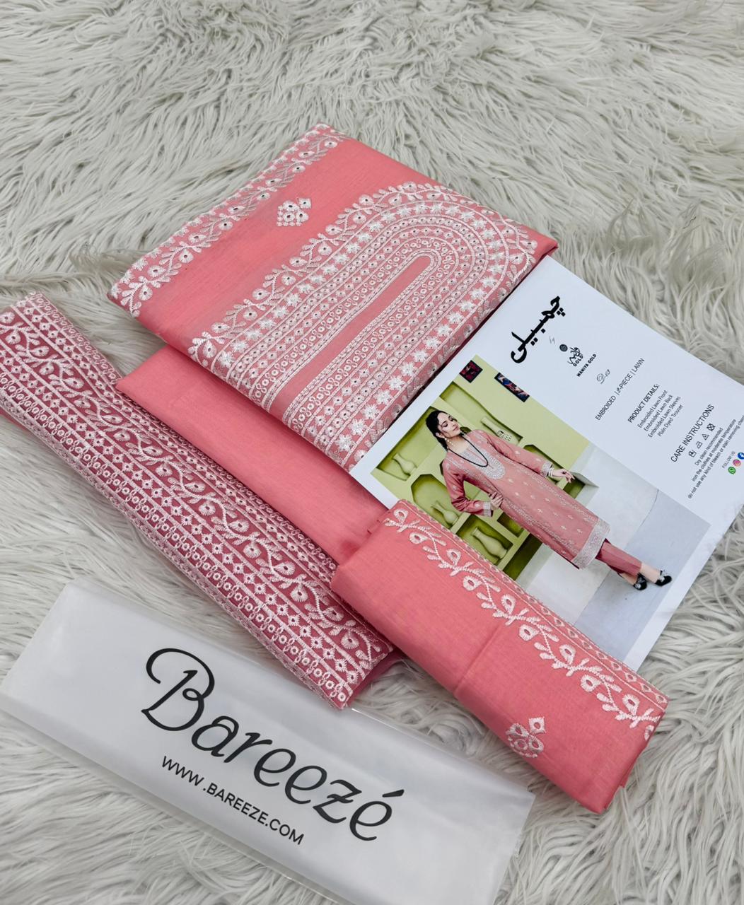 Bareeze Chambeli   PURE LAWN Collection 2 Pcs
