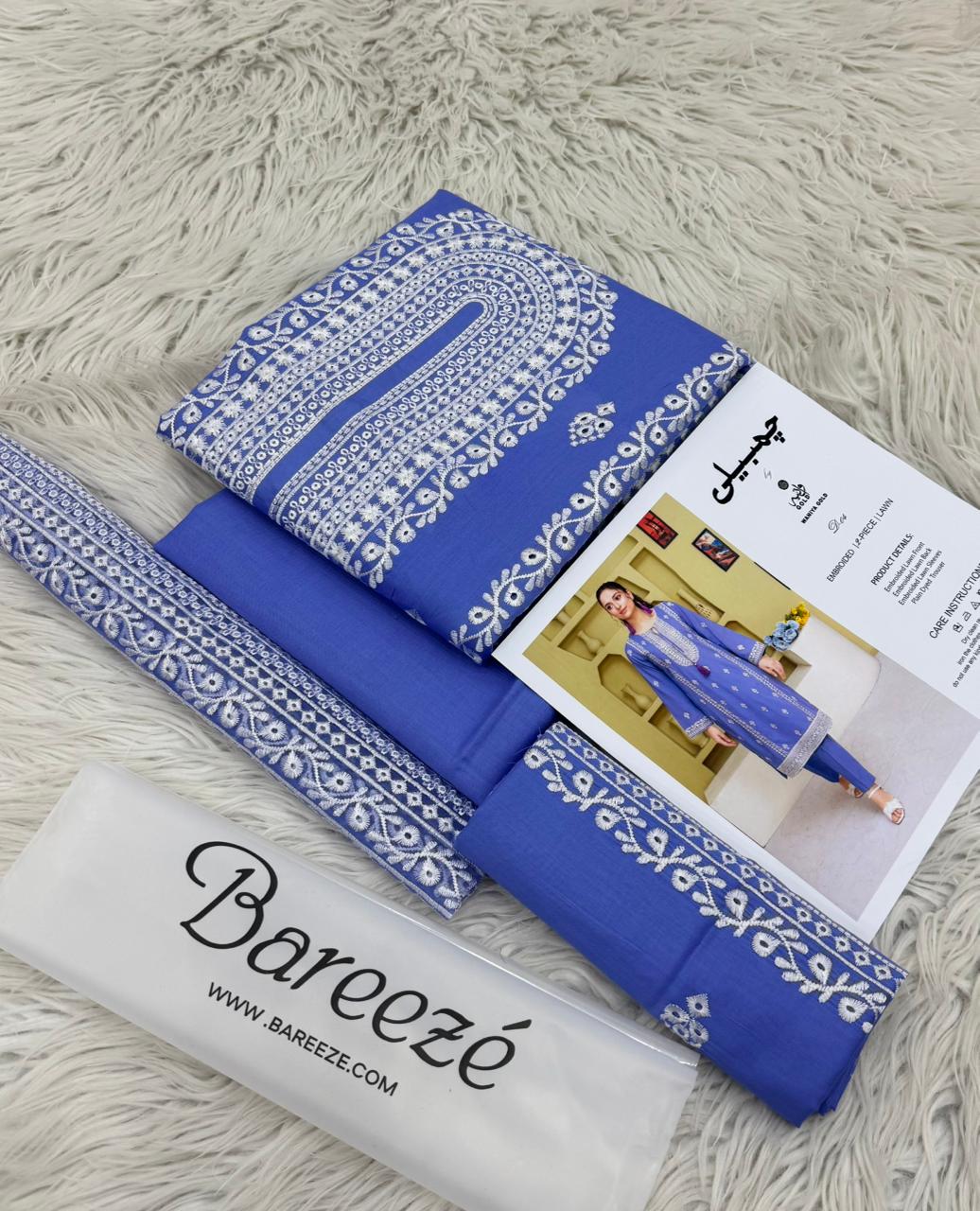 Bareeze Chambeli   PURE LAWN Collection 2 Pcs