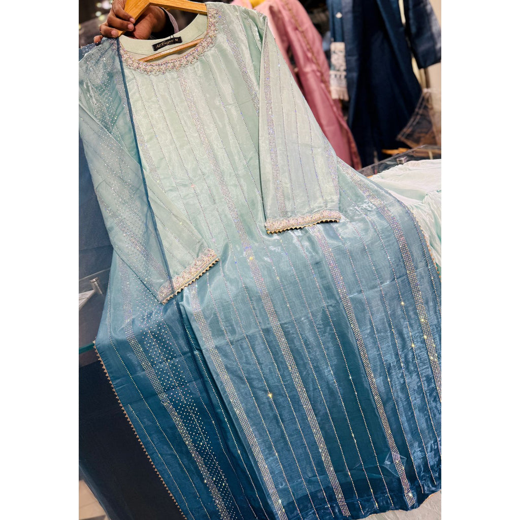 Sheesha Silk Embroidered Long Shirt