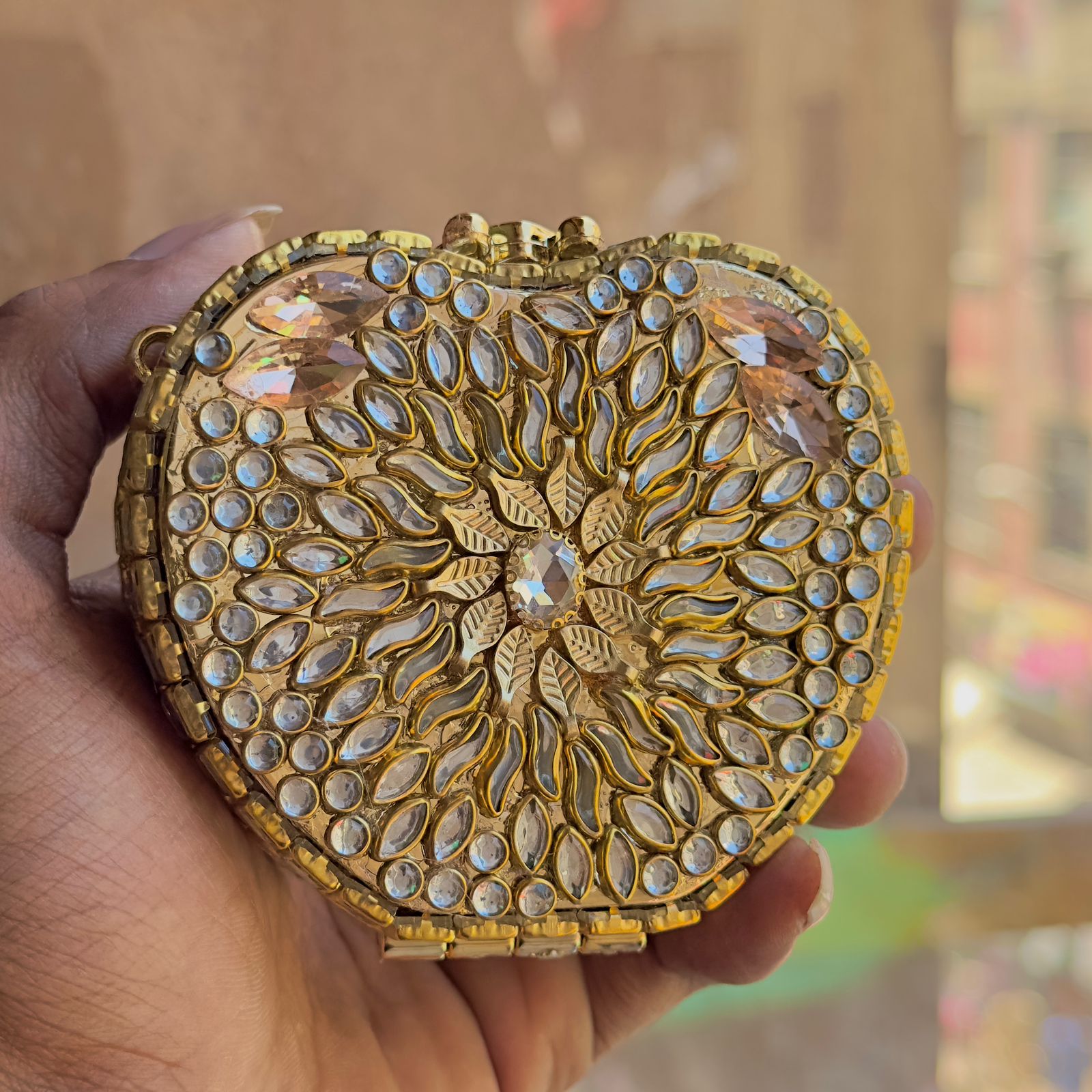 Apple Clutch With Chain