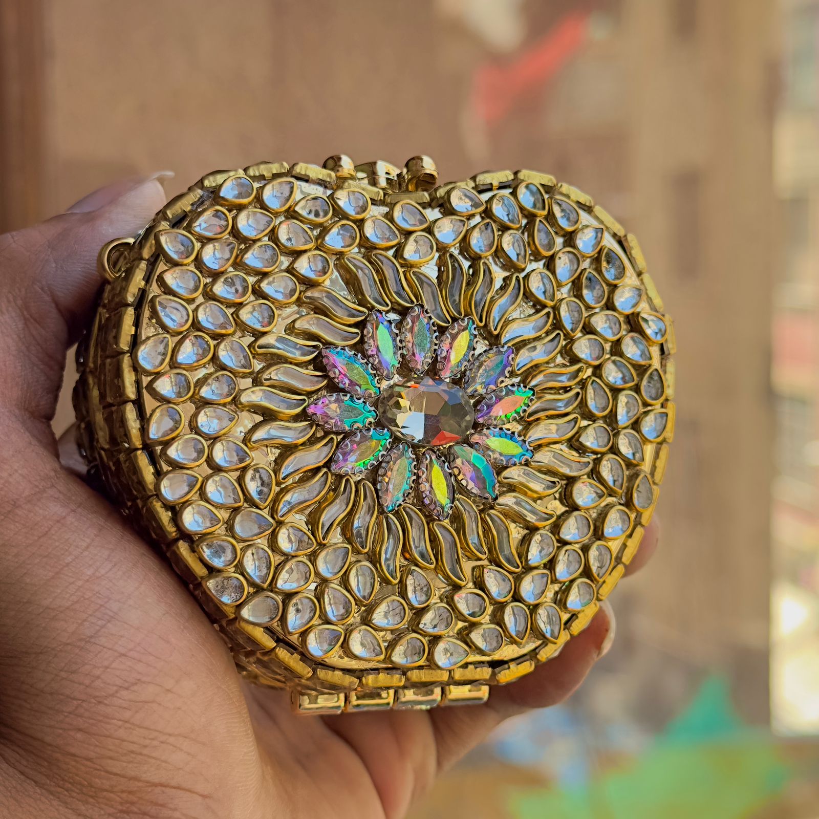 Apple Clutch With Chain