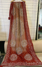 Handmade Work Beautiful Antique MTB  Chunri Gotta work Dupatta