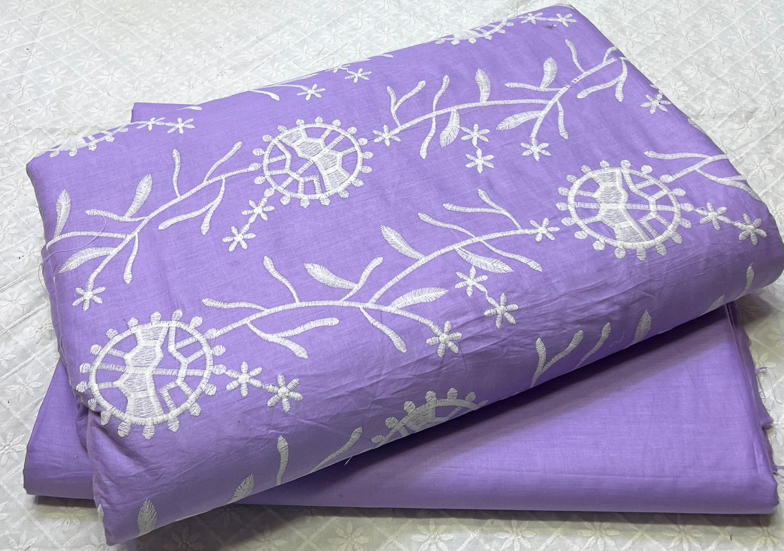 New Pure Lawn Chikan Kari 2 Pcs Suit