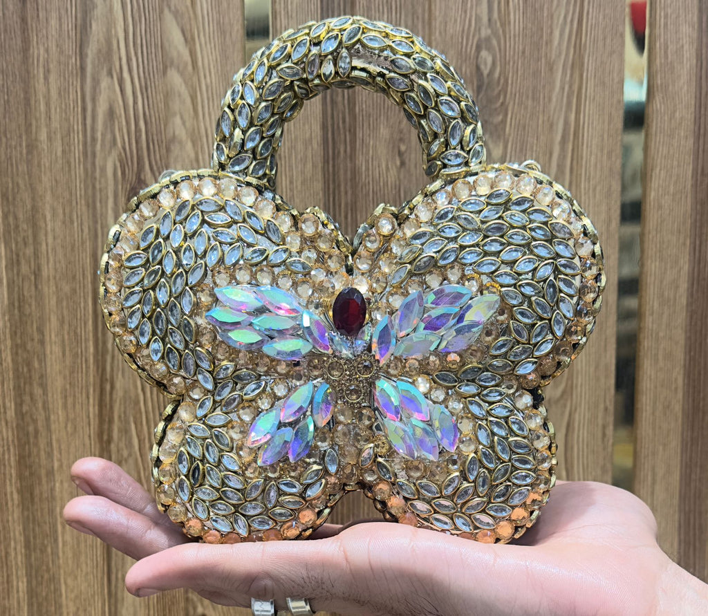 Butterfly New Kundan Clutch