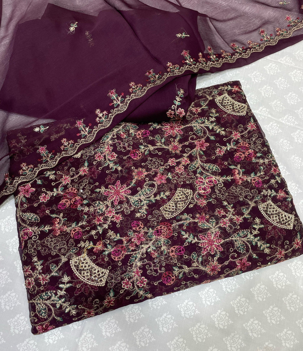 Chiffon Suit 3 Pcs