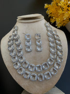 Indian American Diamond Zircon Designer Set