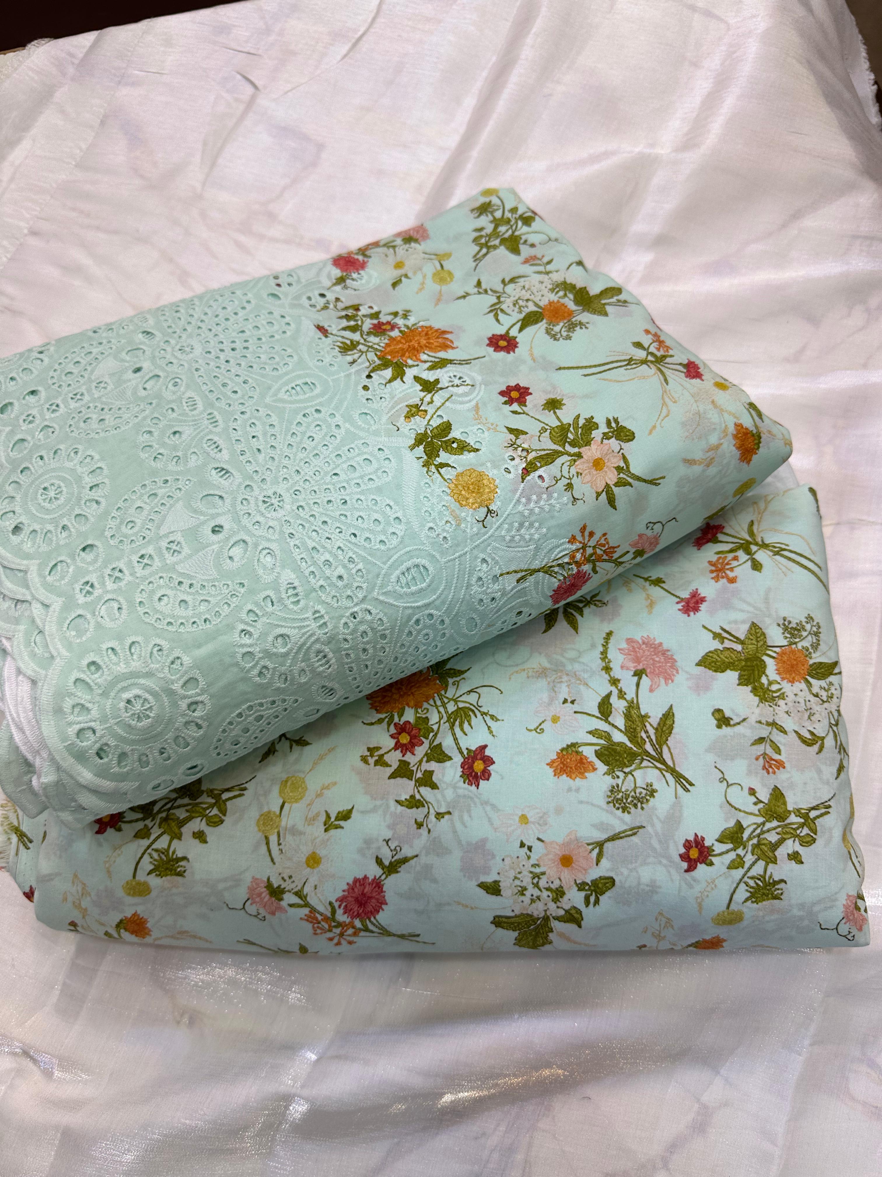 Printed Lawn Pure China Lawn Chicken Kari 2 Pcs