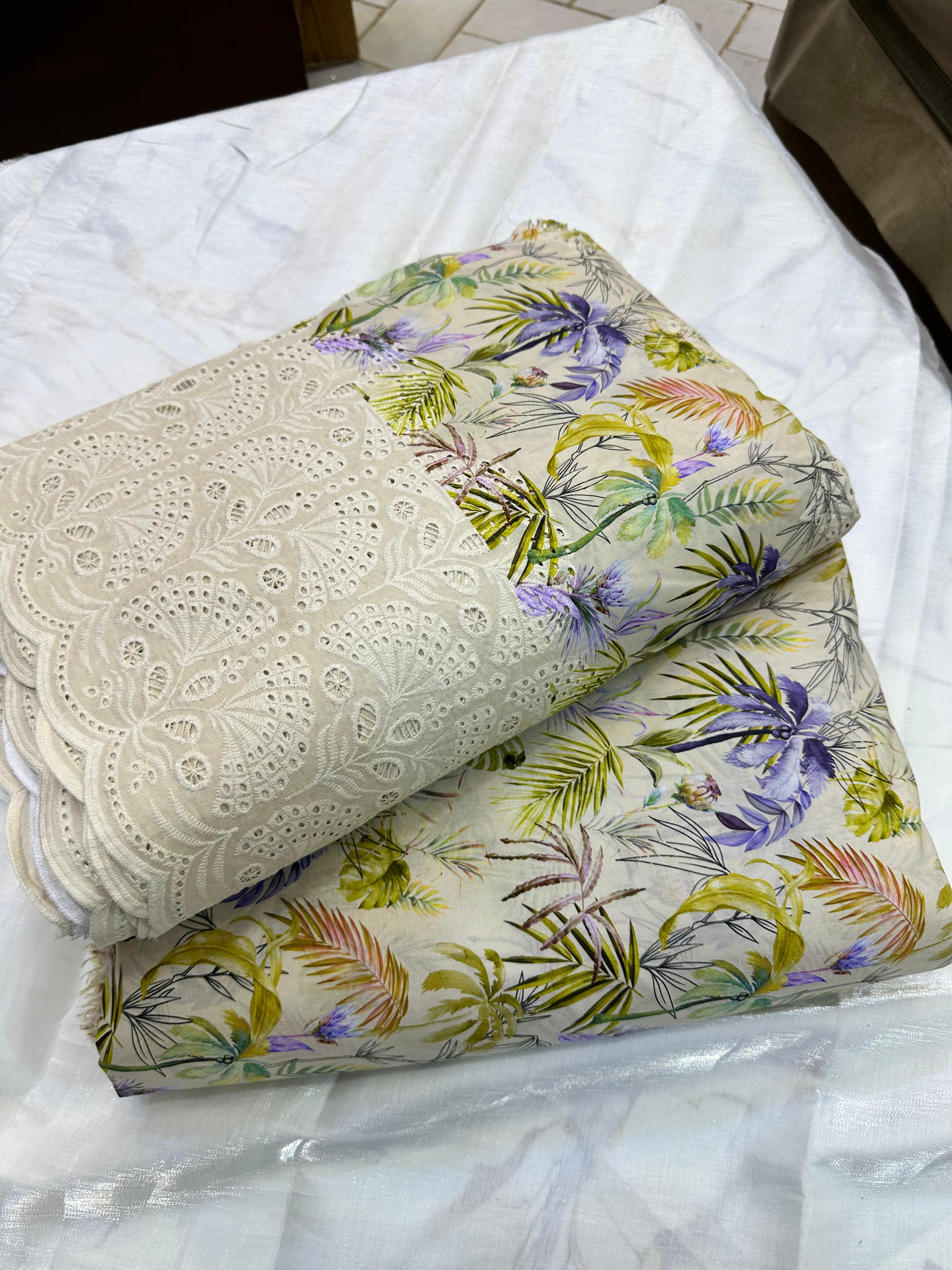 Printed Lawn Pure China Lawn Chicken Kari 2 Pcs