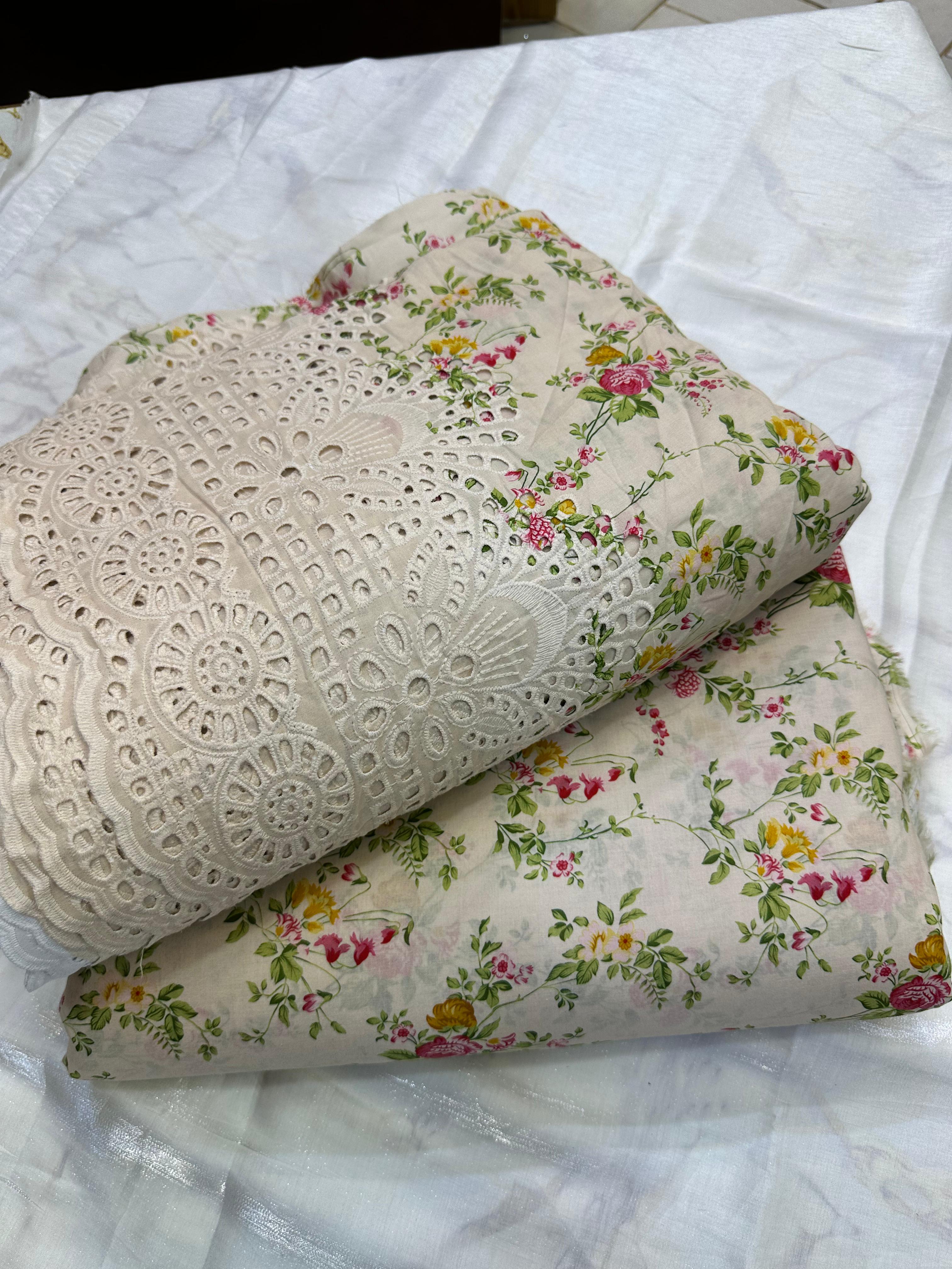 Printed Lawn Pure China Lawn Chicken Kari 2 Pcs