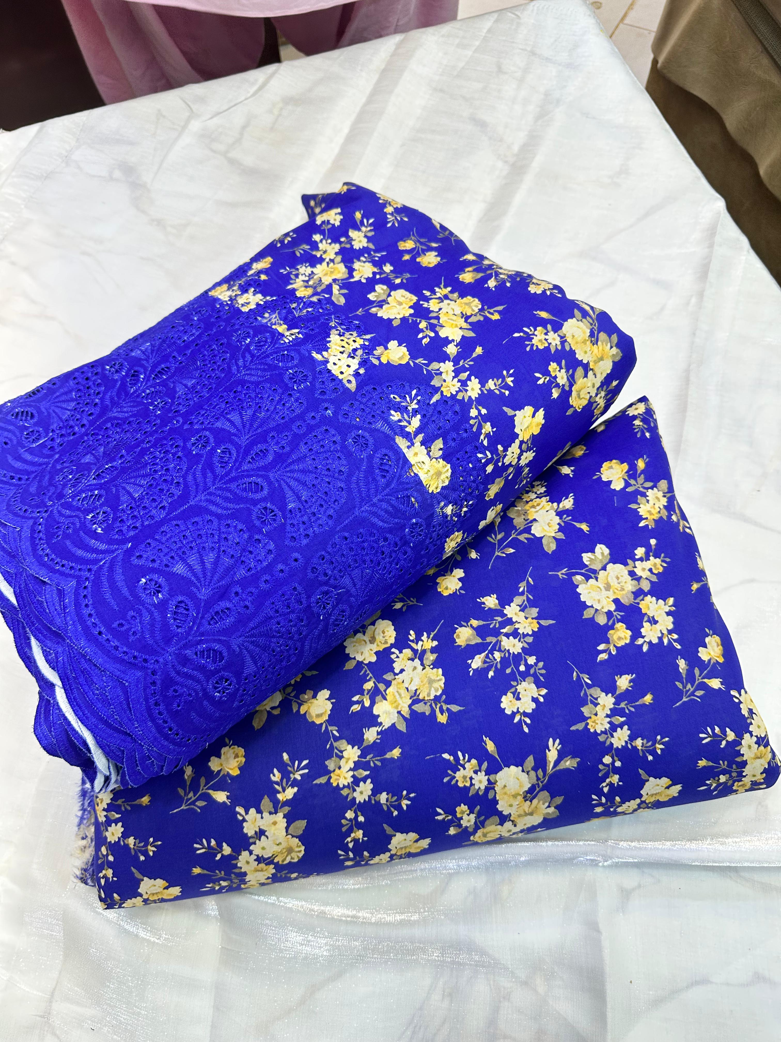 Printed Lawn Pure China Lawn Chicken Kari 2 Pcs