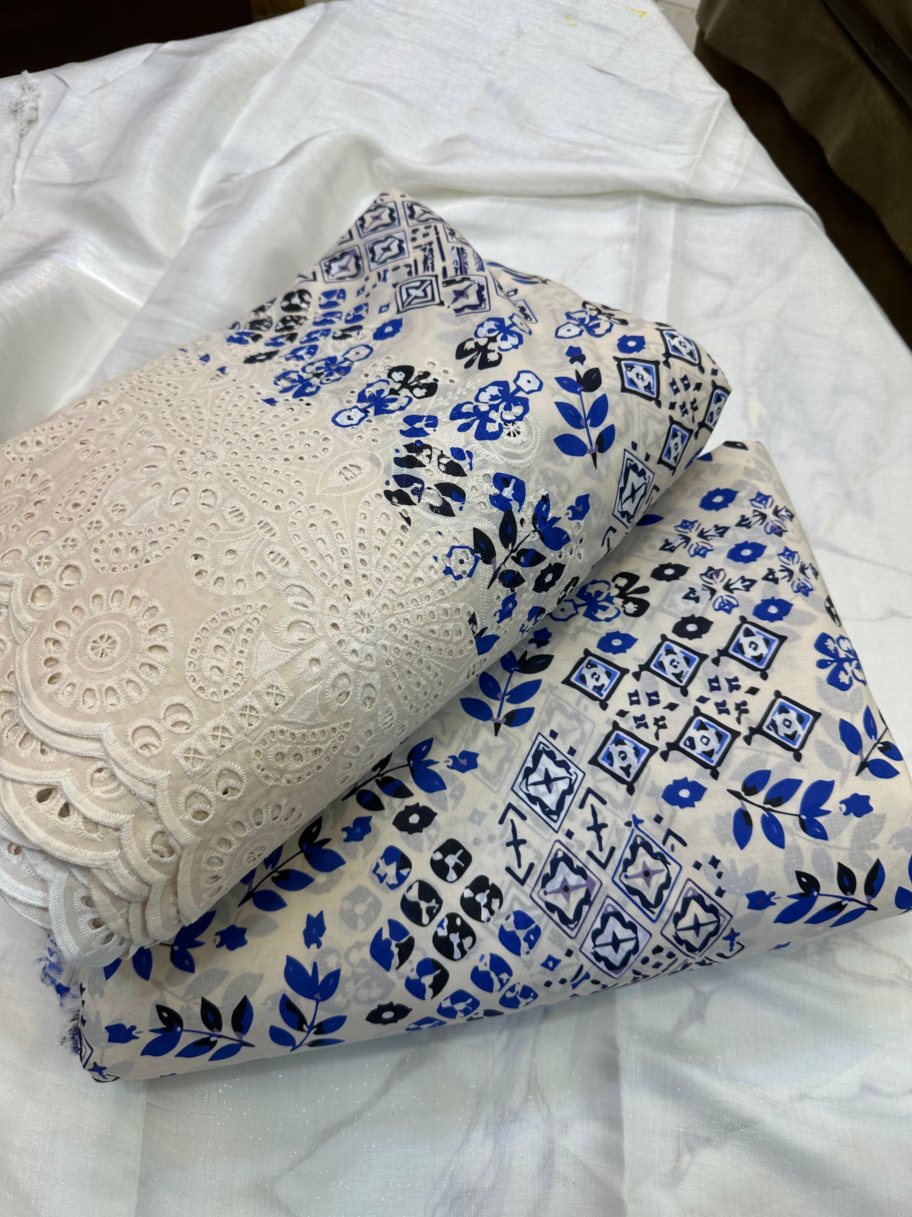 Printed Lawn Pure China Lawn Chicken Kari 2 Pcs