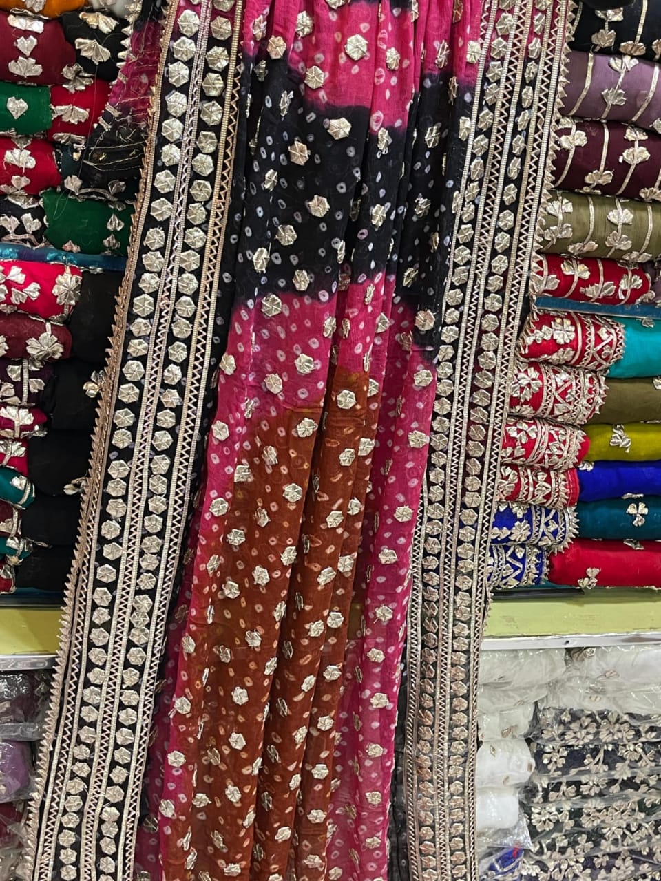 Hand Made Coin Rose Gold Gotta Chunri Shawls