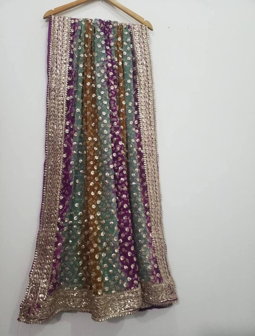 Hand Made Coin Rose Gold Gotta Chunri Shawls