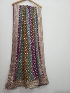Hand Made Coin Rose Gold Gotta Chunri Shawls