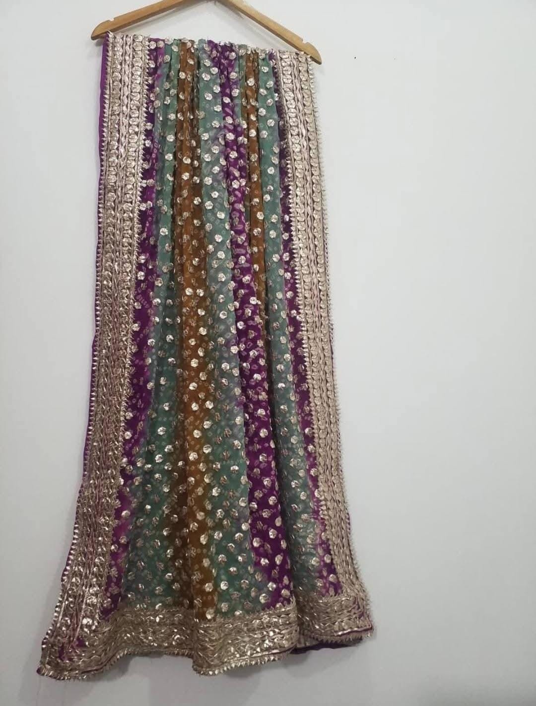 Hand Made Coin Rose Gold Gotta Chunri Shawls
