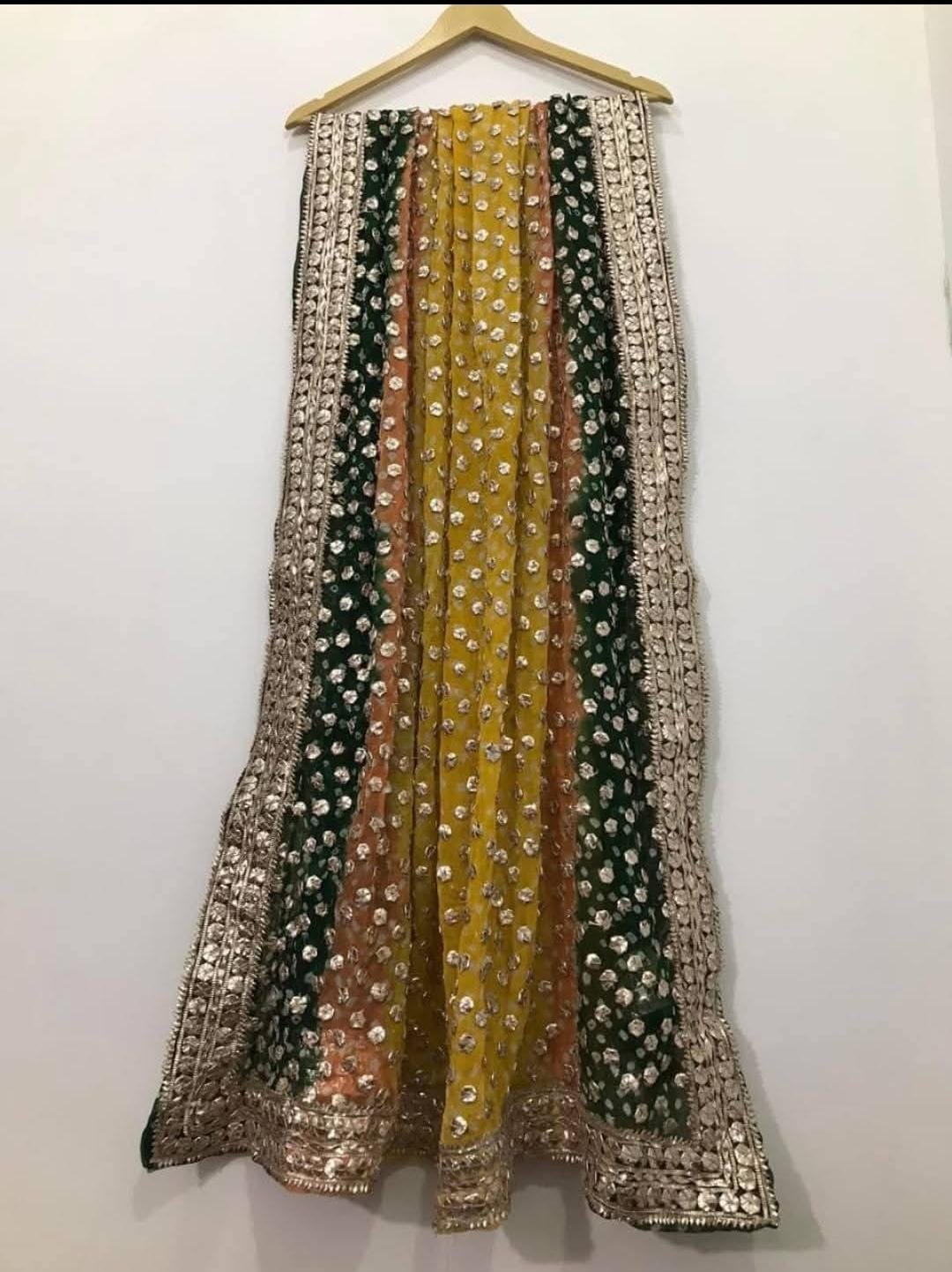Hand Made Coin Rose Gold Gotta Chunri Shawls