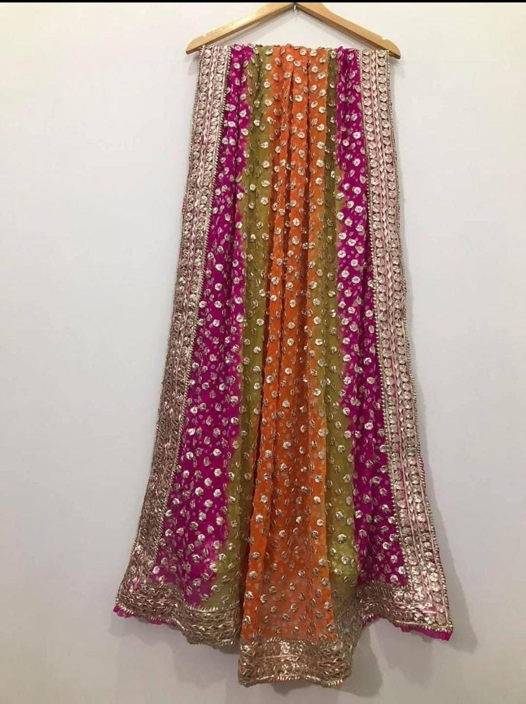 Hand Made Coin Rose Gold Gotta Chunri Shawls
