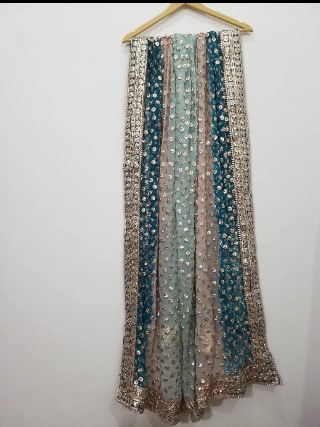 Hand Made Coin Rose Gold Gotta Chunri Shawls
