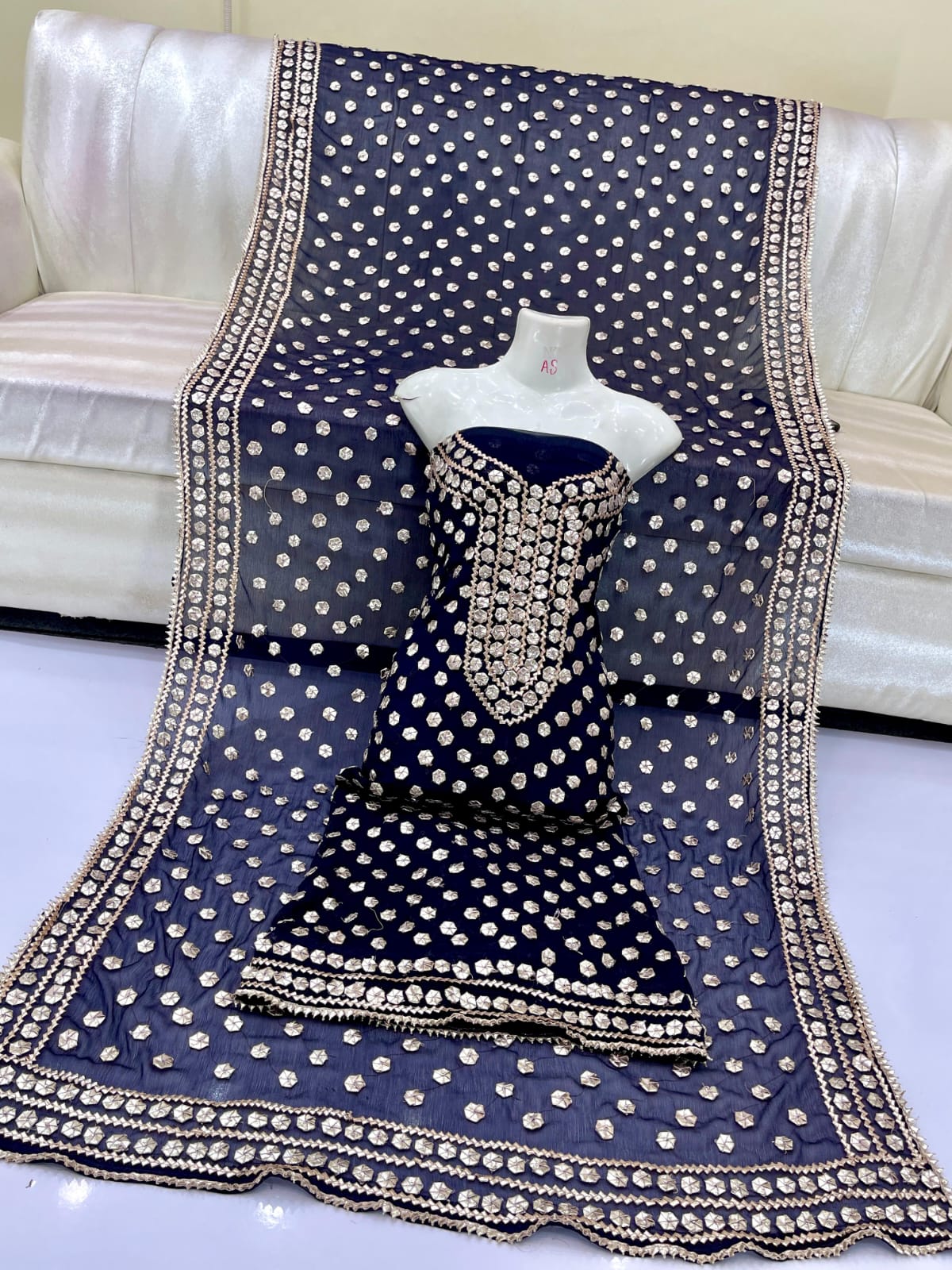 New Gotta Work Collection With Jaal Shirt And Full Heavy Dupatta