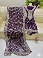New Gotta Work Collection With Jaal Shirt And Full Heavy Dupatta