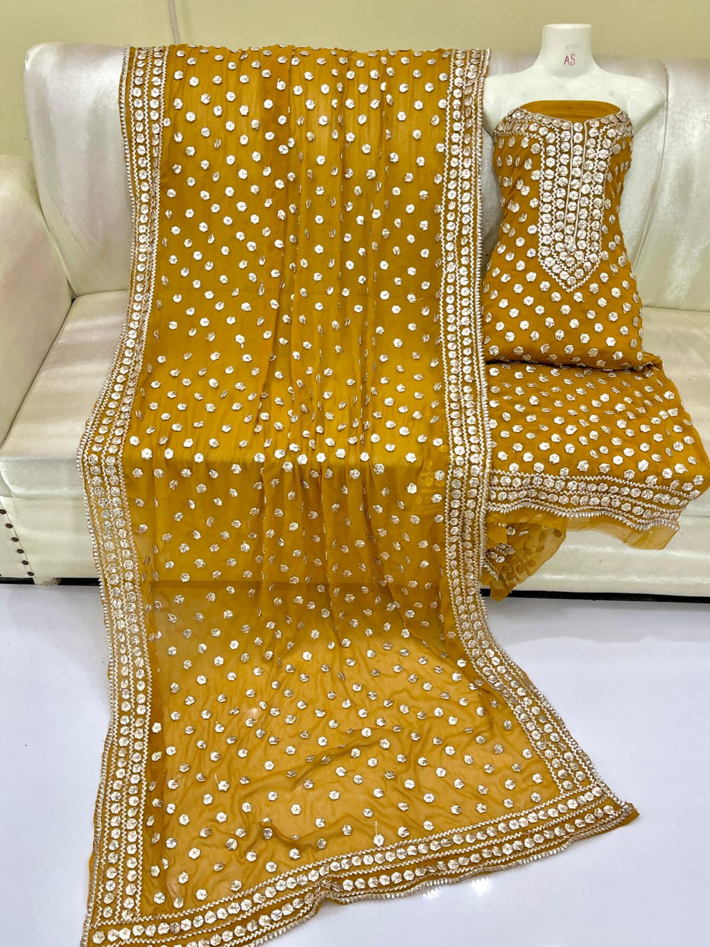 New Gotta Work Collection With Jaal Shirt And Full Heavy Dupatta