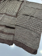 Pure Shamooz Silk Ajrak Organic Print 2 Pcs Suit