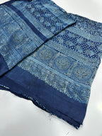 Pure Shamooz Silk Ajrak Organic Print 2 Pcs Suit