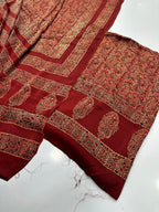 Pure Shamooz Silk Ajrak Organic Print 2 Pcs Suit