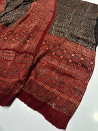 Pure Shamooz Silk Ajrak Organic Print 2 Pcs Suit