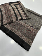 Pure Shamooz Silk Ajrak Organic Print 2 Pcs Suit