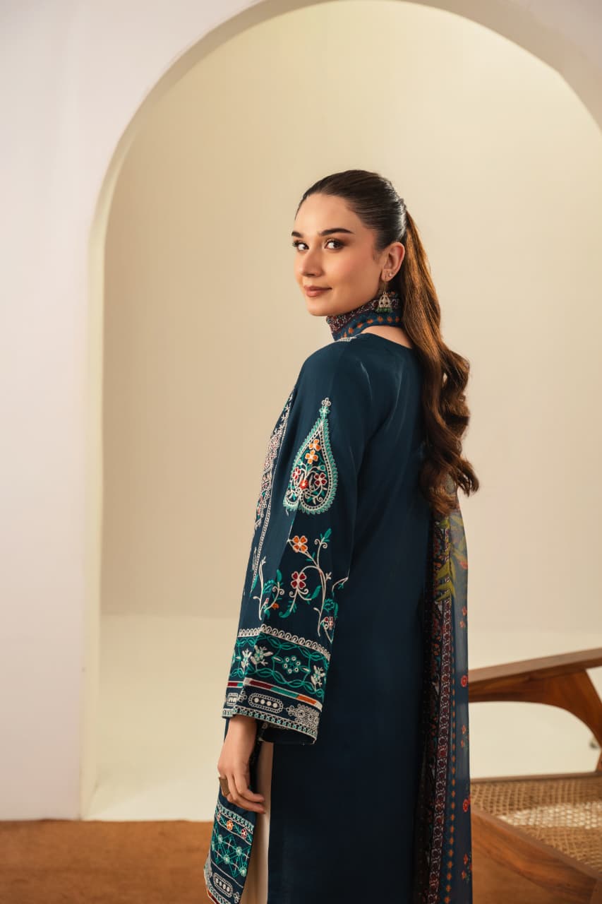 SAJJAL EMBROIDERED 3 PCS (FARSHI)