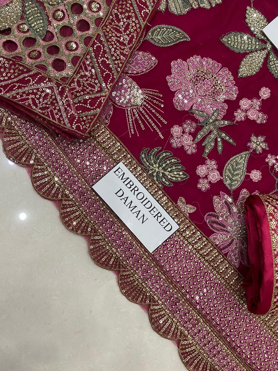 JAZMINE CHIFFON EMBROIDED