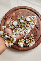 Handmade Stone With Mother Pearl Turkish Chokkar Set