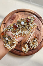 Handmade Stone With Mother Pearl Turkish Chokkar Set