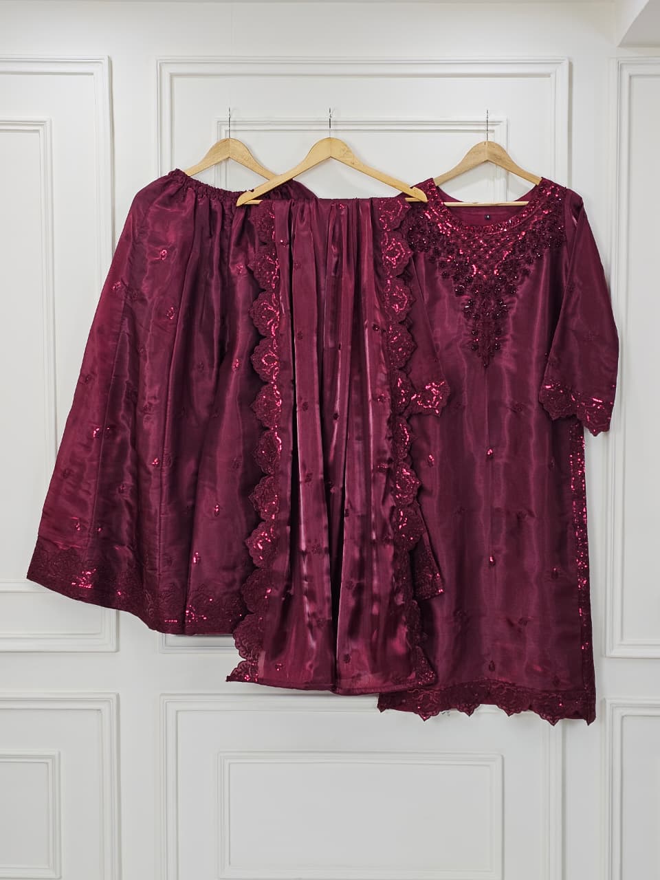 3 Pcs Sheesha Silk Luxury Pret