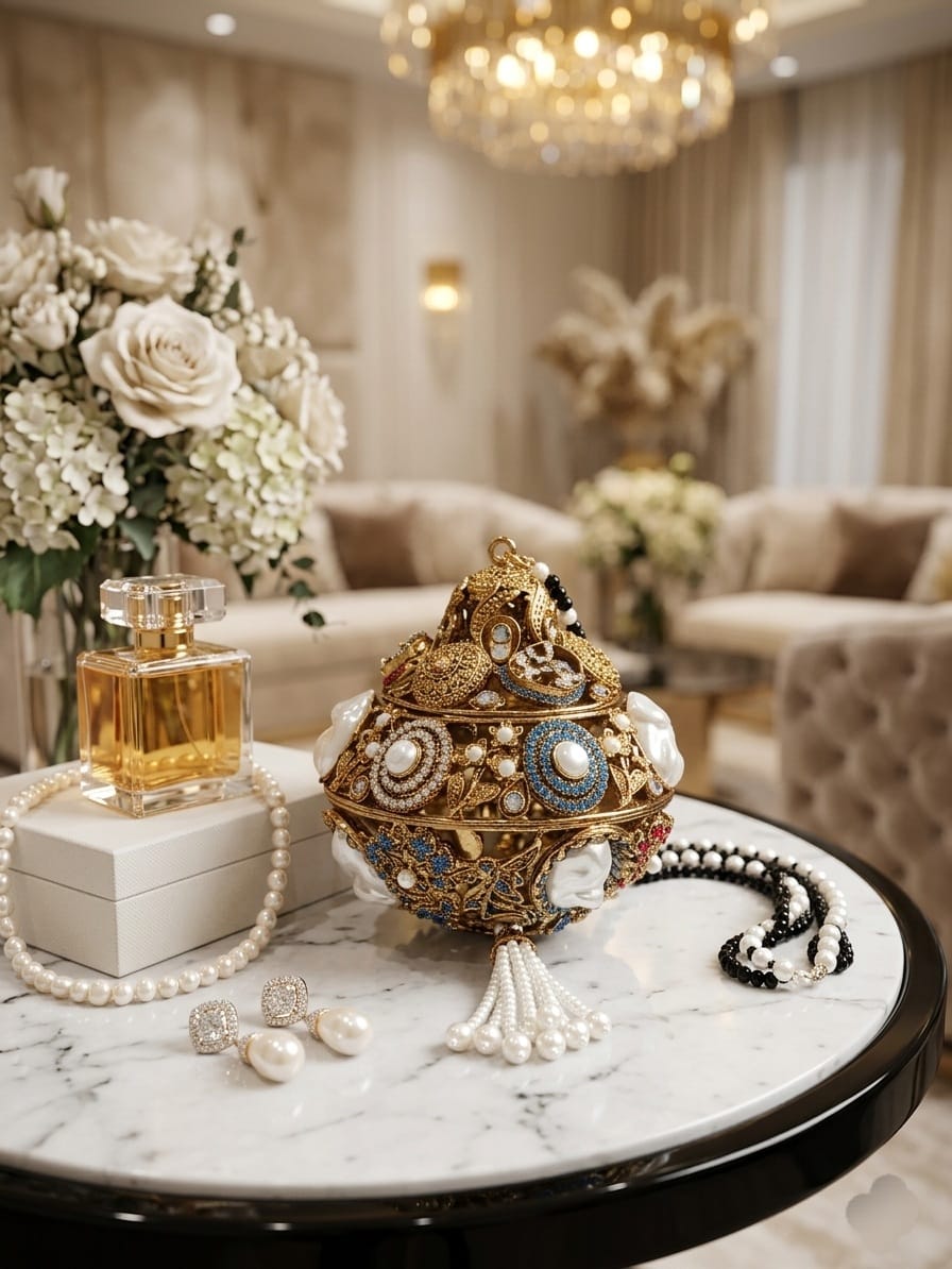 Beautiful Designer Premium Quality Full Work 3D Turkish Clutch