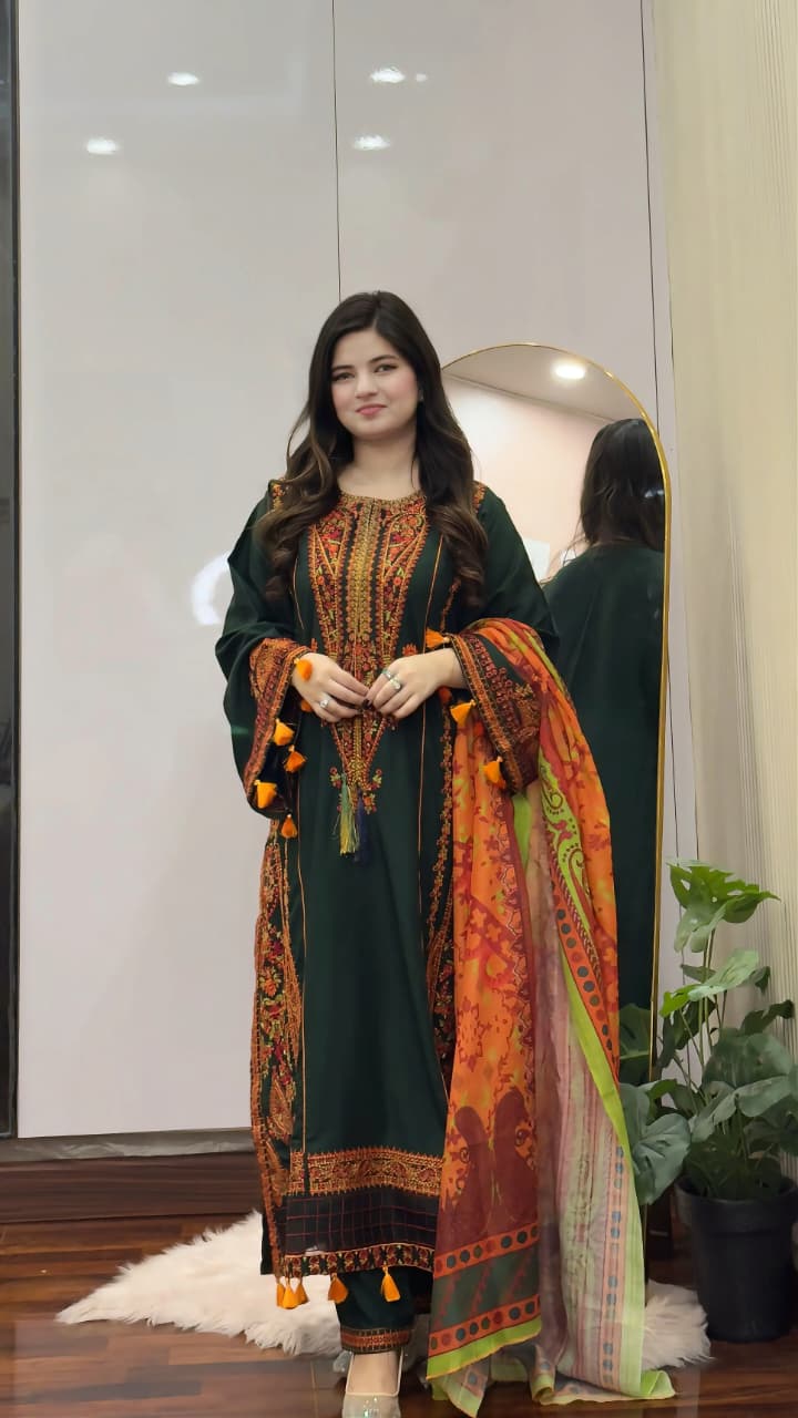 Ready To Wear Zargul Embroidered 3 Pcs